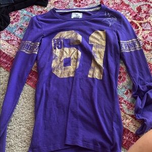 CS/PINK Vikings Purple and Gold Long Sleeve Shirt
